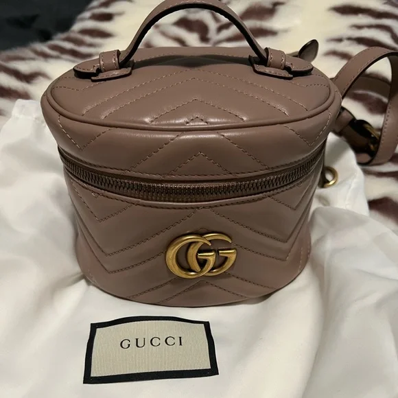 Gucci | Bags | Gucci Gg Marmont Mini Matelass Dusty Pink  display picture 2